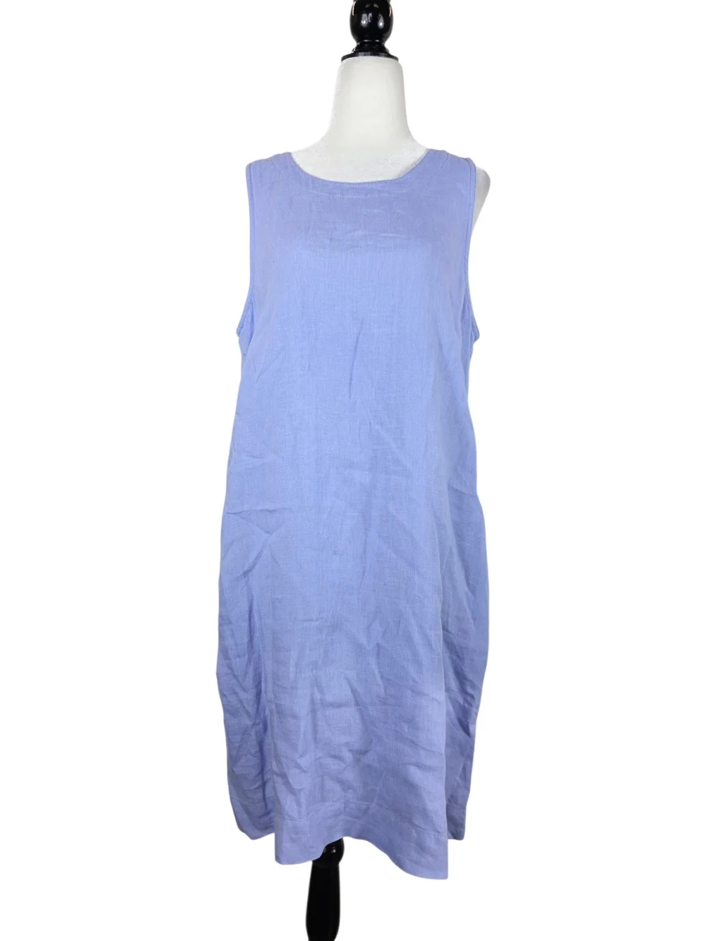 J. Crew | Dresses | J Crew Linen Sleeveless Shift Dress In Light Periwinkle  | Poshmark
